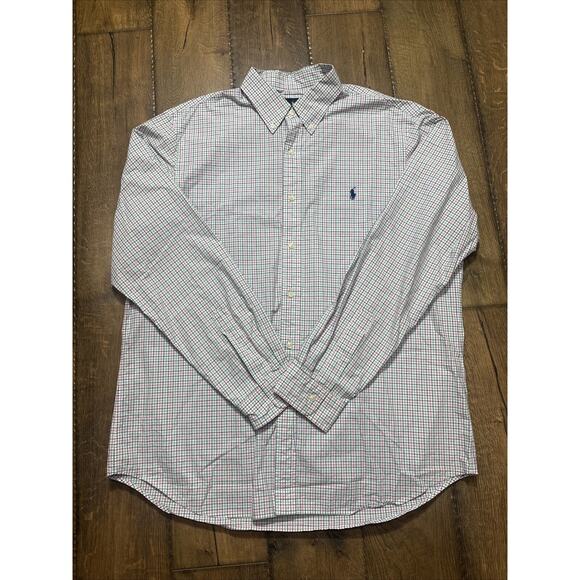 Polo Ralph Lauren Men’s Button Up Long Sleeve /Plaid Classic Fit Size XL - Picture 5 of 12